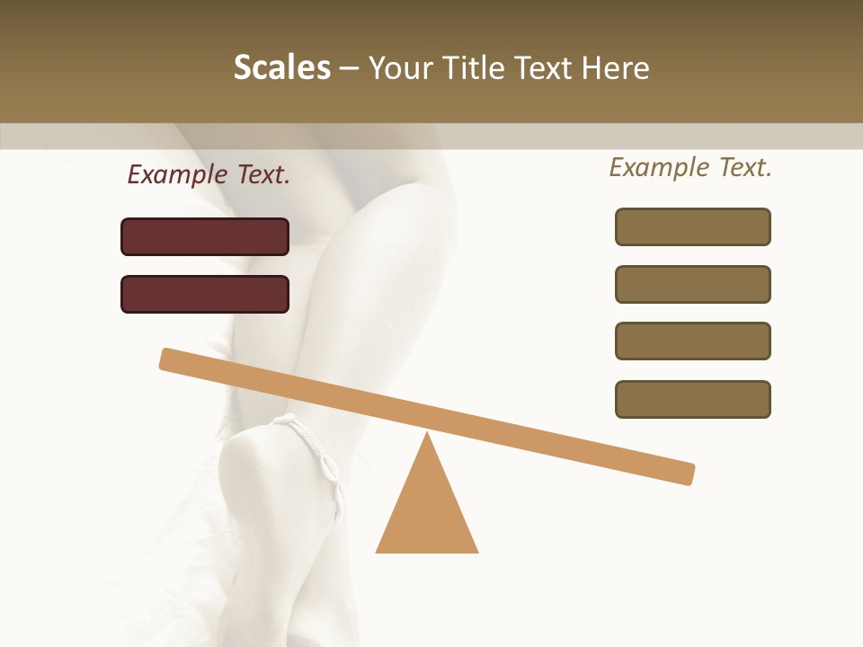 Old Woman Bare Foot PowerPoint Template