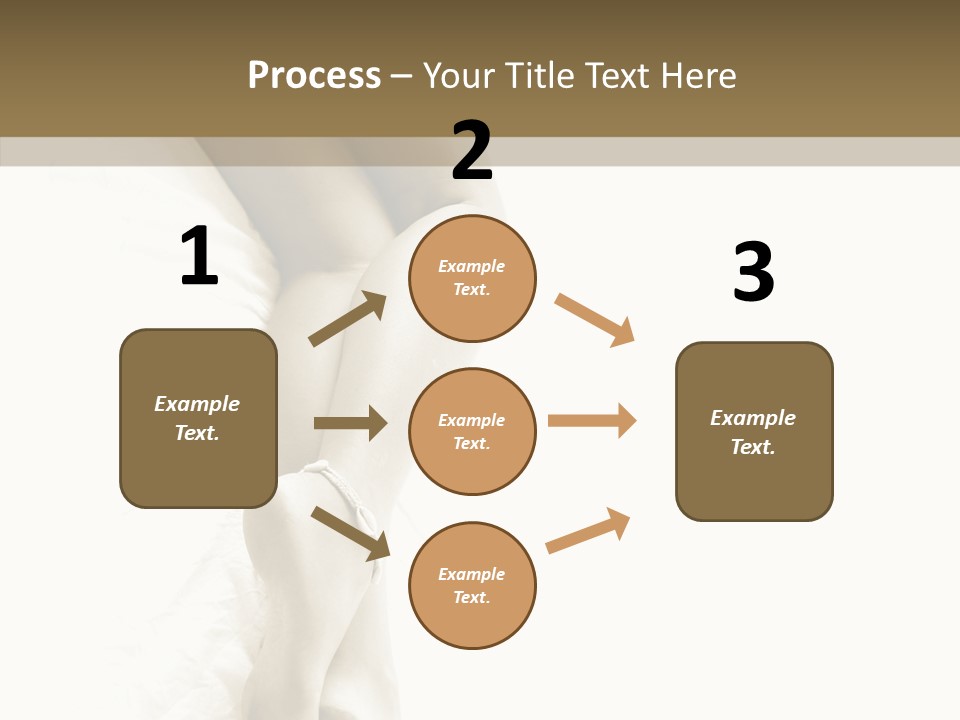 Old Woman Bare Foot PowerPoint Template