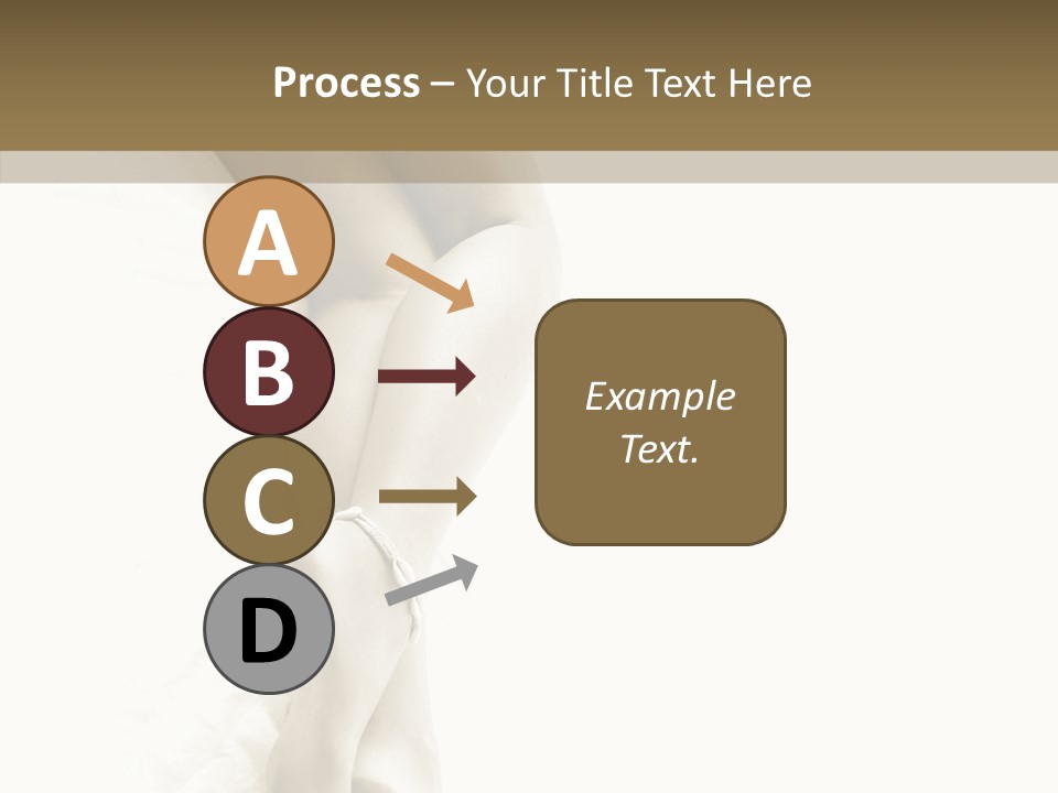 Old Woman Bare Foot PowerPoint Template