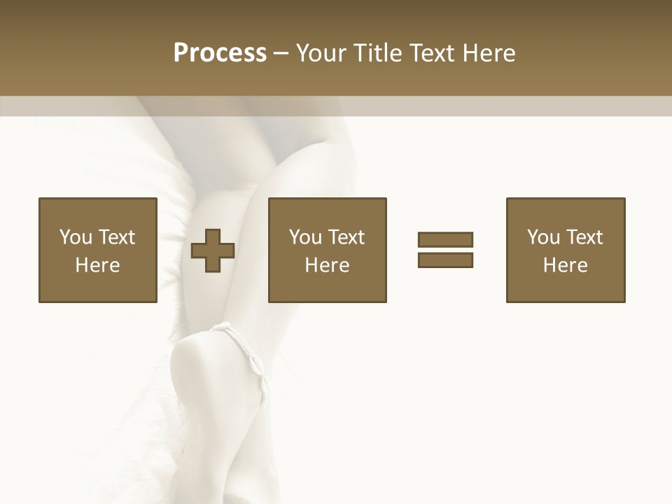 Old Woman Bare Foot PowerPoint Template