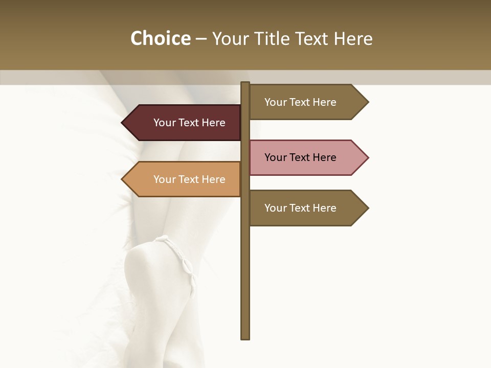 Old Woman Bare Foot PowerPoint Template