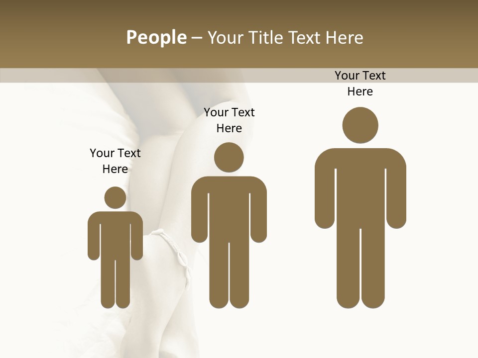 Old Woman Bare Foot PowerPoint Template