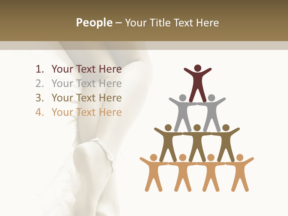 Old Woman Bare Foot PowerPoint Template