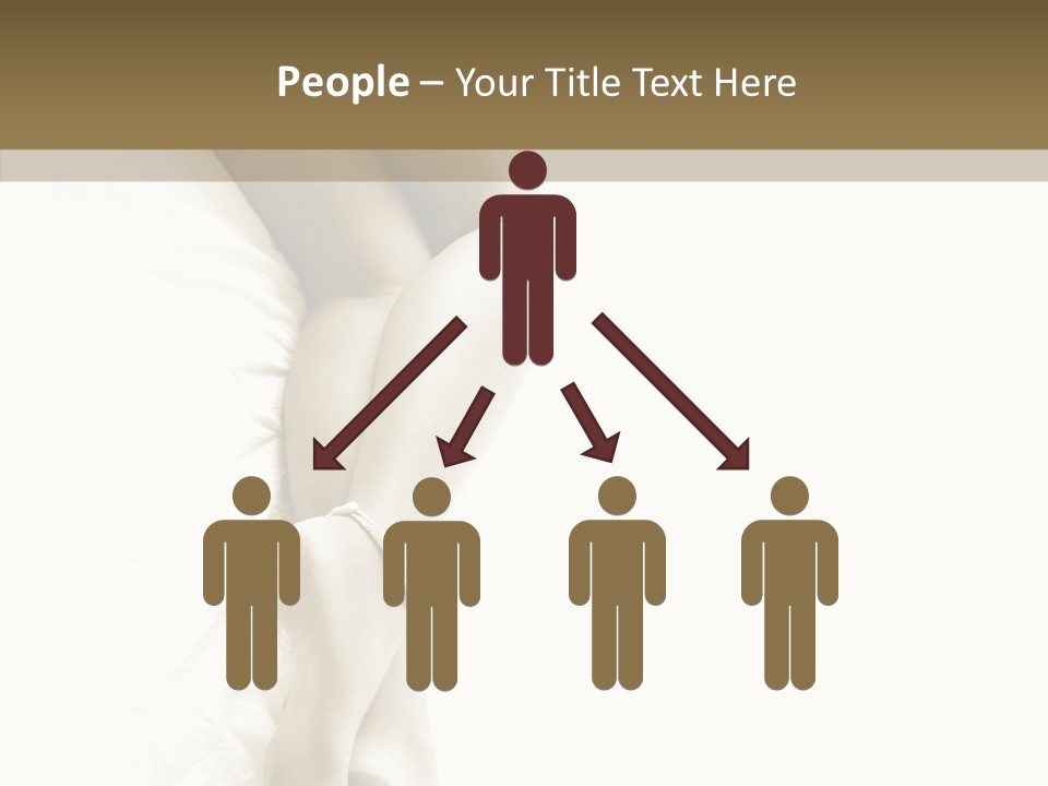 Old Woman Bare Foot PowerPoint Template