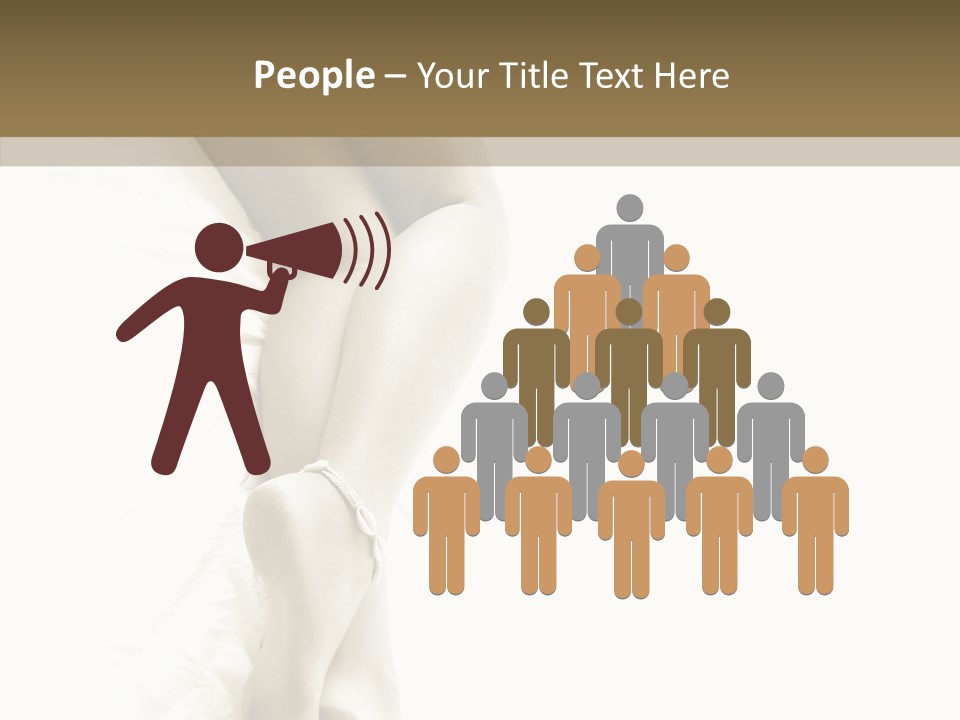 Old Woman Bare Foot PowerPoint Template