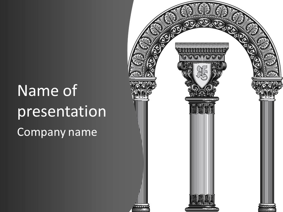 Royal Palace Insignia PowerPoint Template