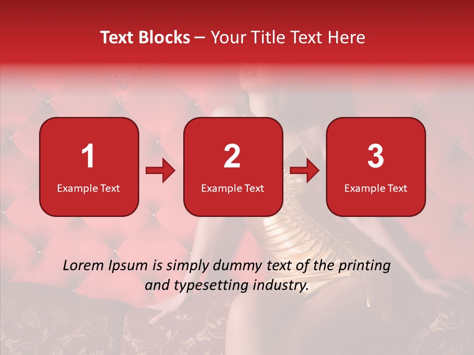 Glamour Beautiful Satisfied PowerPoint Template