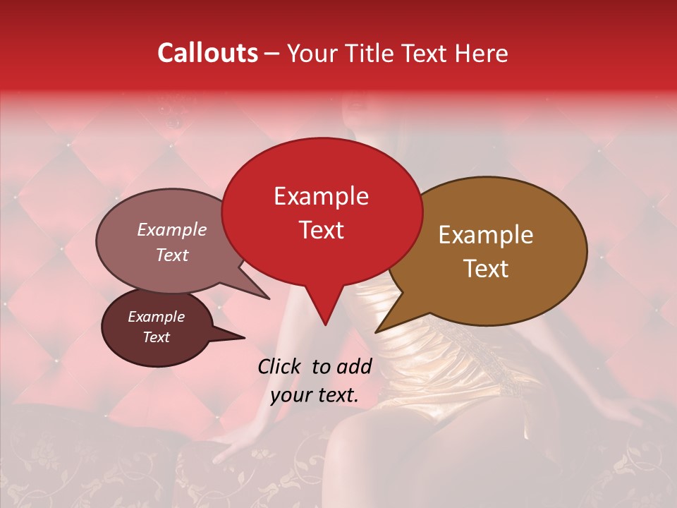 Glamour Beautiful Satisfied PowerPoint Template