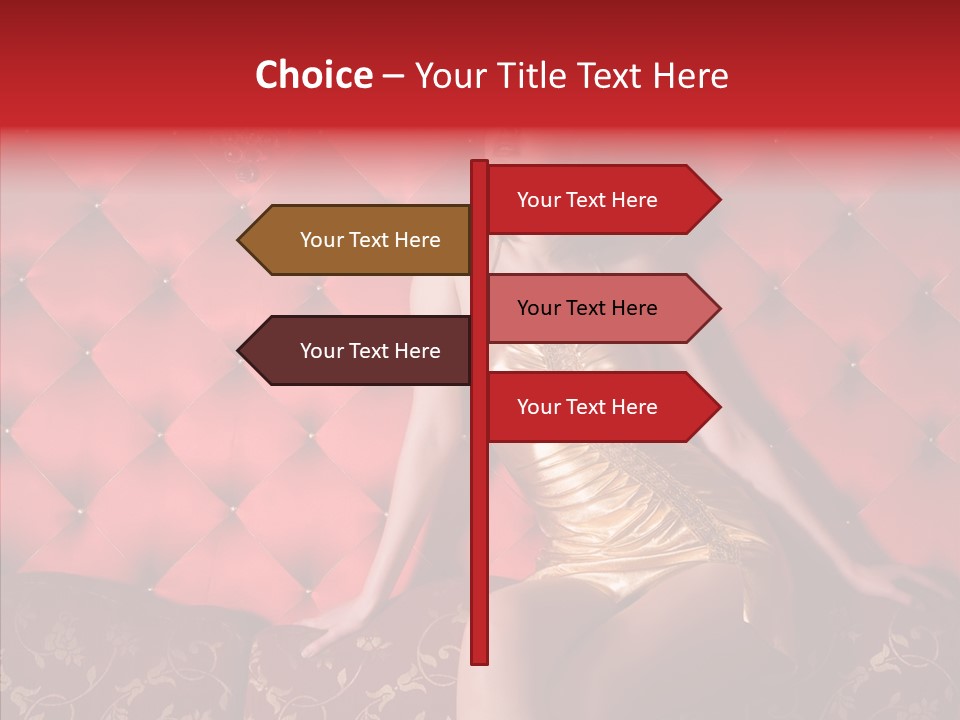 Glamour Beautiful Satisfied PowerPoint Template