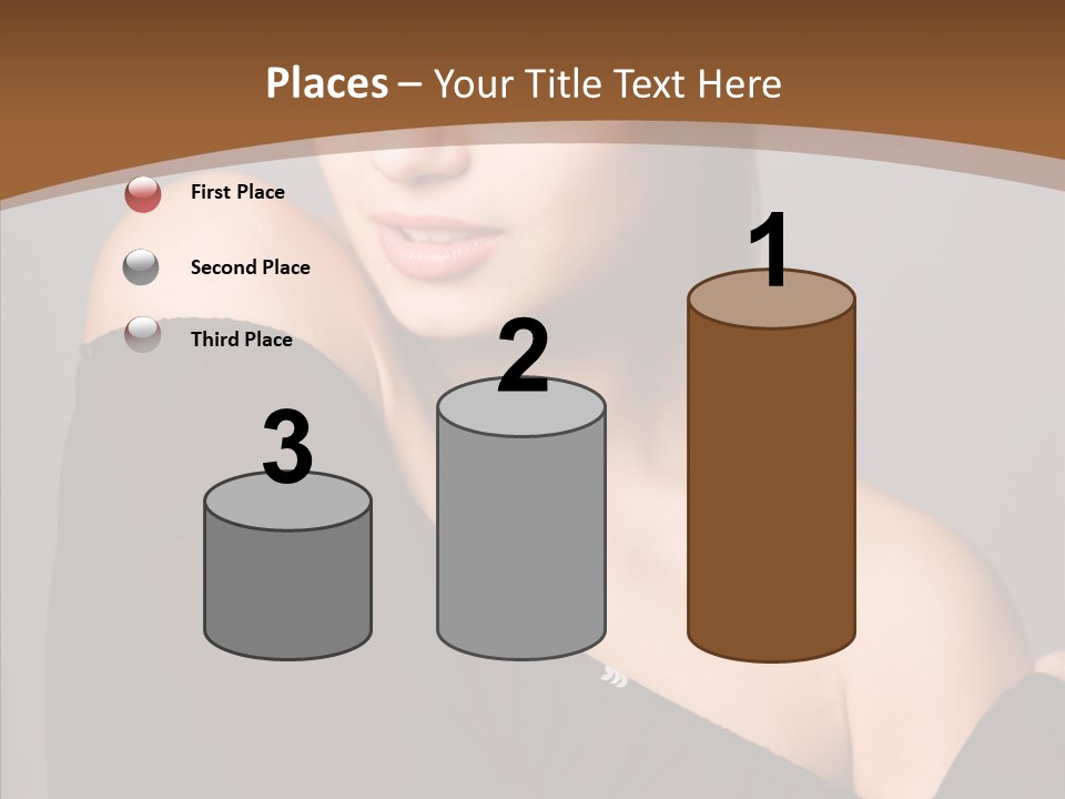 Elegance Lady Face PowerPoint Template