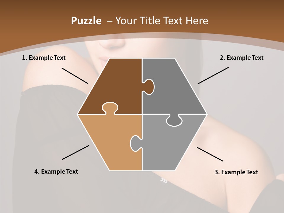 Elegance Lady Face PowerPoint Template