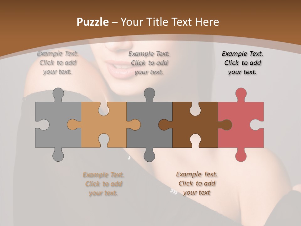 Elegance Lady Face PowerPoint Template