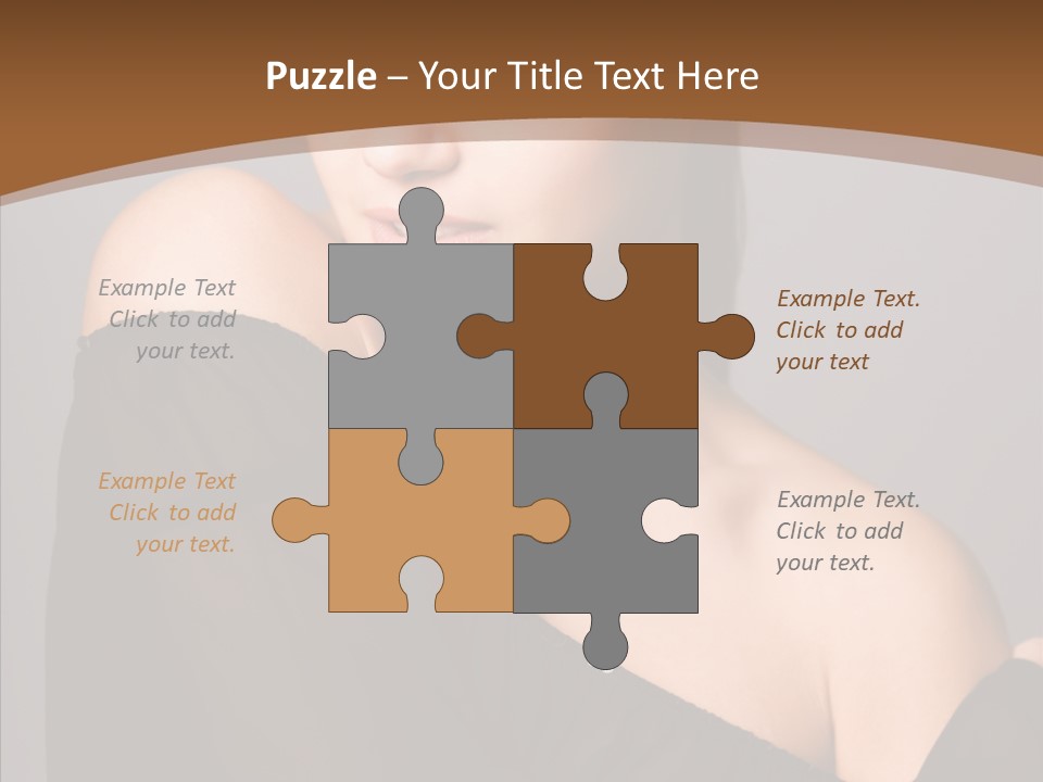 Elegance Lady Face PowerPoint Template