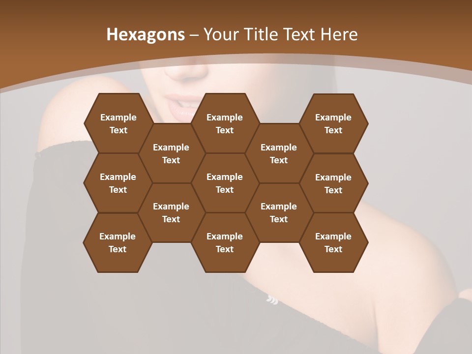 Elegance Lady Face PowerPoint Template