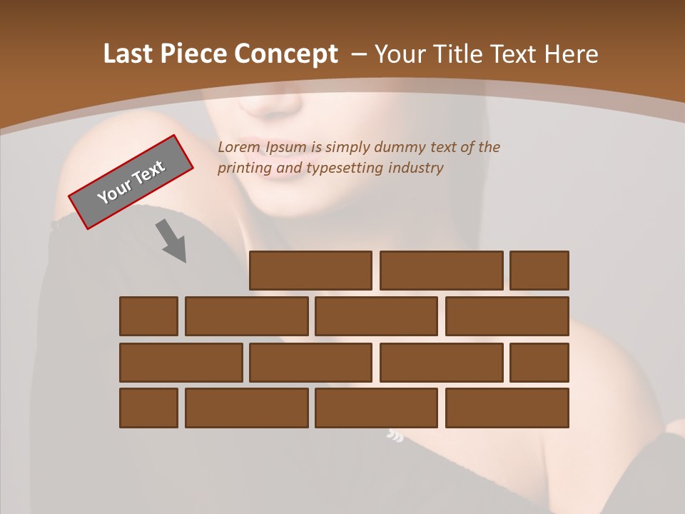 Elegance Lady Face PowerPoint Template