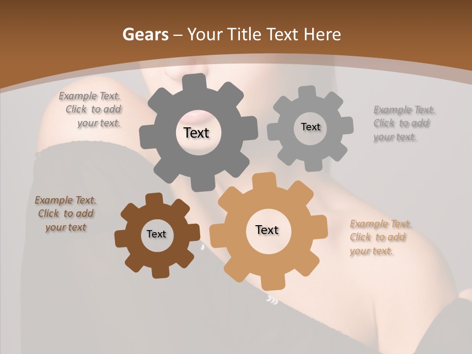 Elegance Lady Face PowerPoint Template