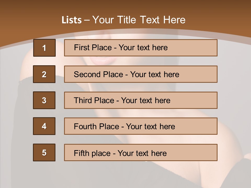 Elegance Lady Face PowerPoint Template