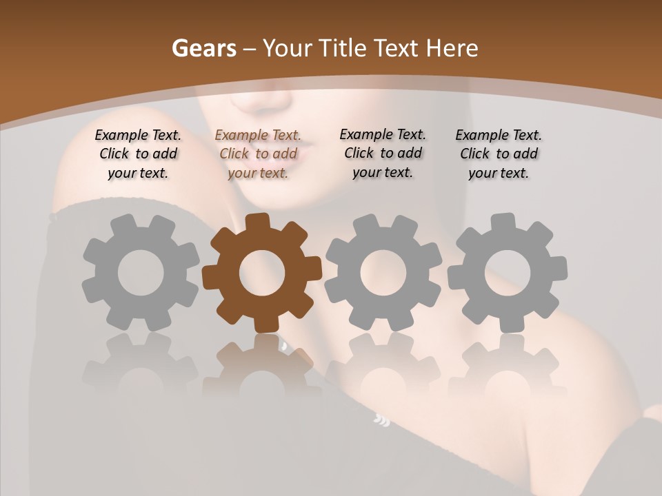 Elegance Lady Face PowerPoint Template