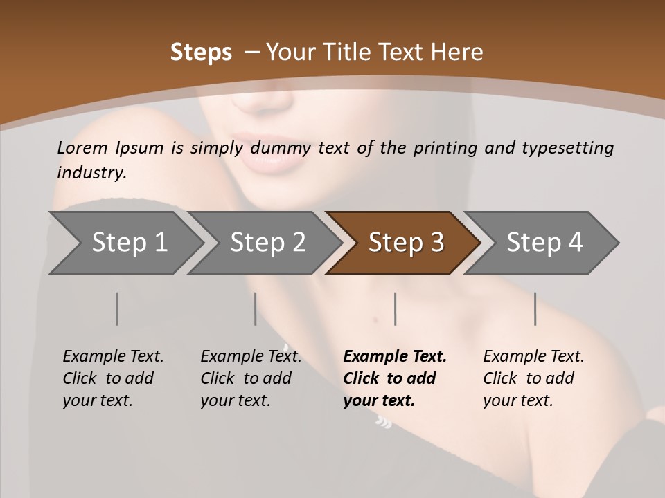 Elegance Lady Face PowerPoint Template