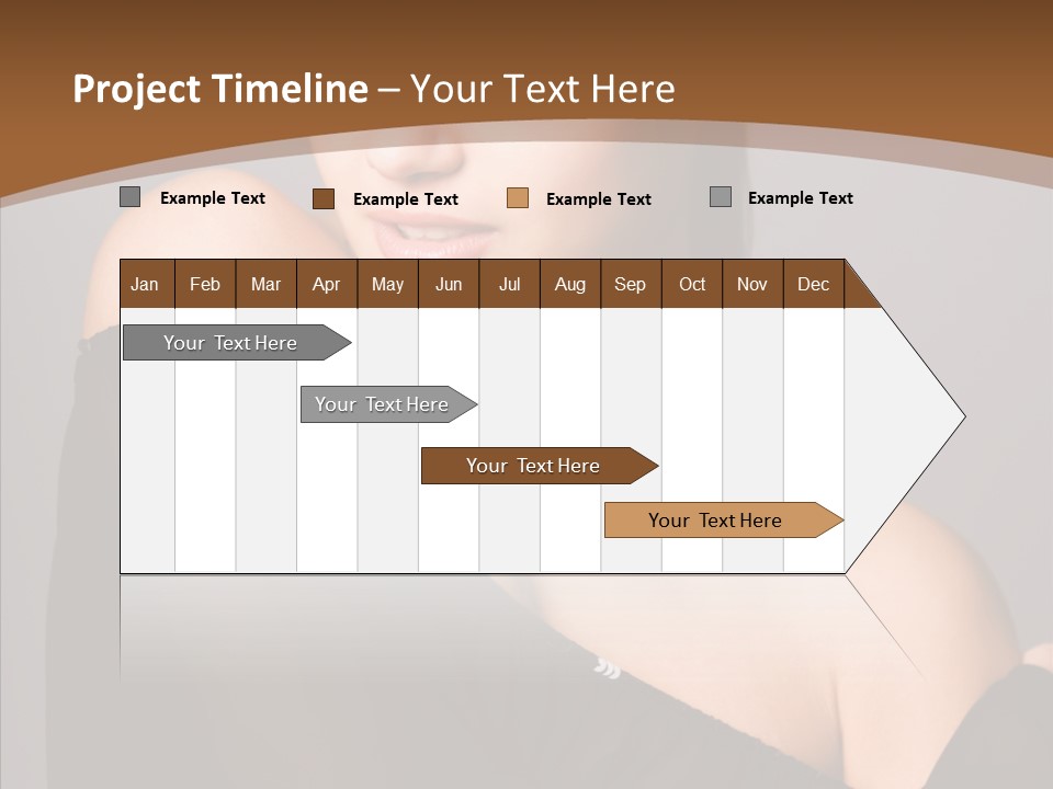 Elegance Lady Face PowerPoint Template