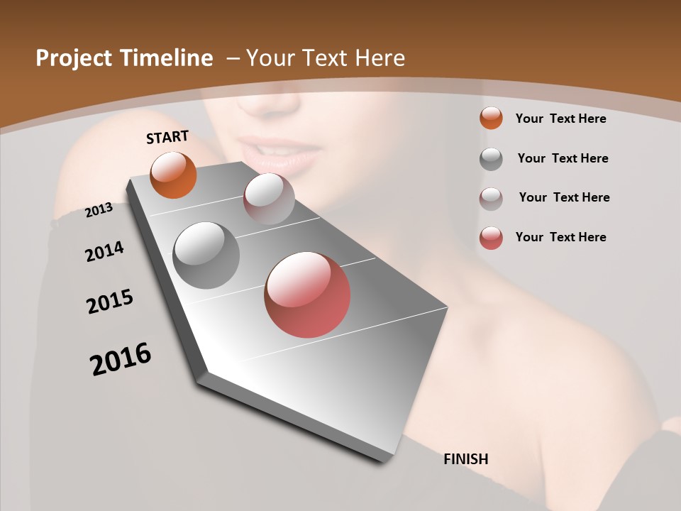 Elegance Lady Face PowerPoint Template