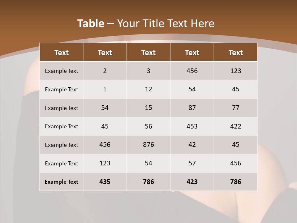 Elegance Lady Face PowerPoint Template