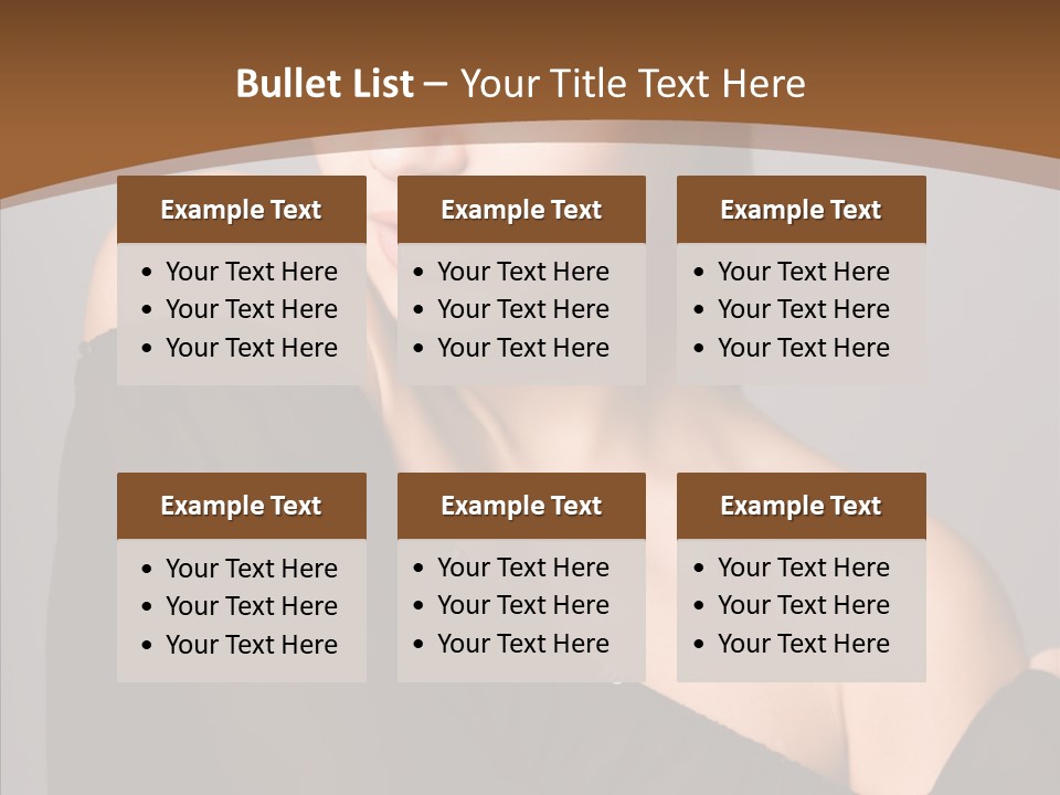 Elegance Lady Face PowerPoint Template