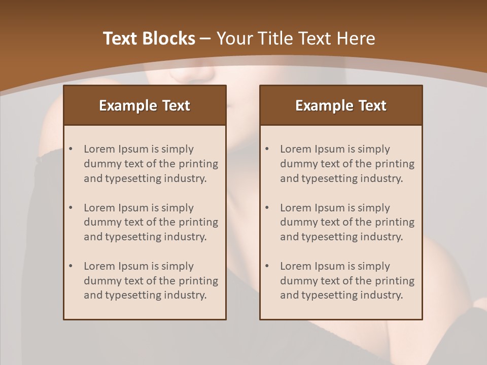 Elegance Lady Face PowerPoint Template