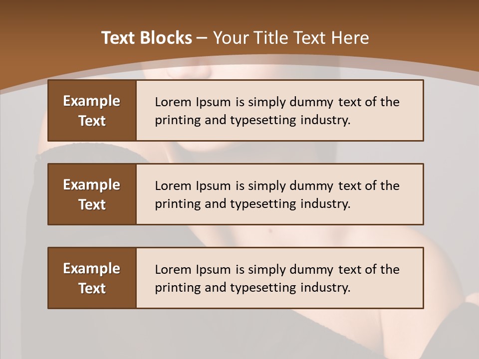 Elegance Lady Face PowerPoint Template