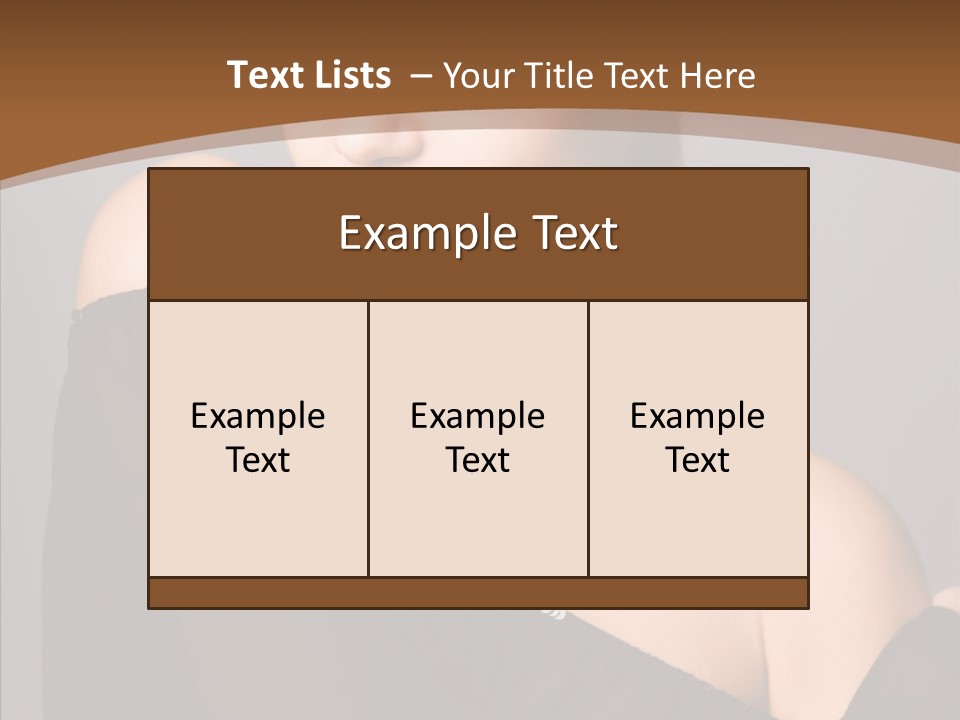 Elegance Lady Face PowerPoint Template
