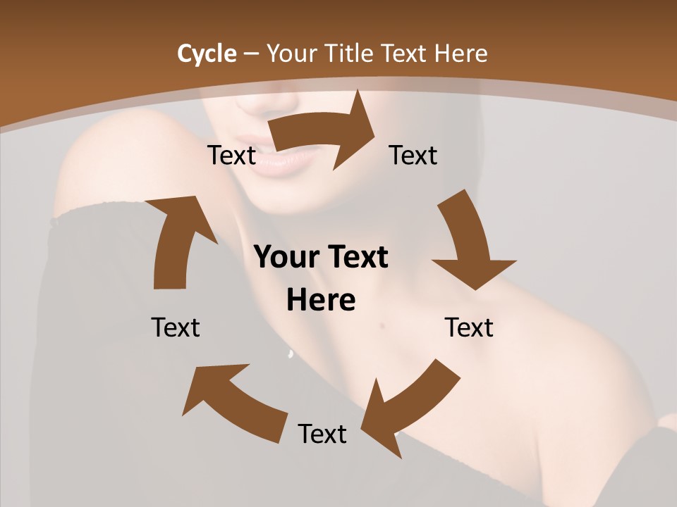 Elegance Lady Face PowerPoint Template