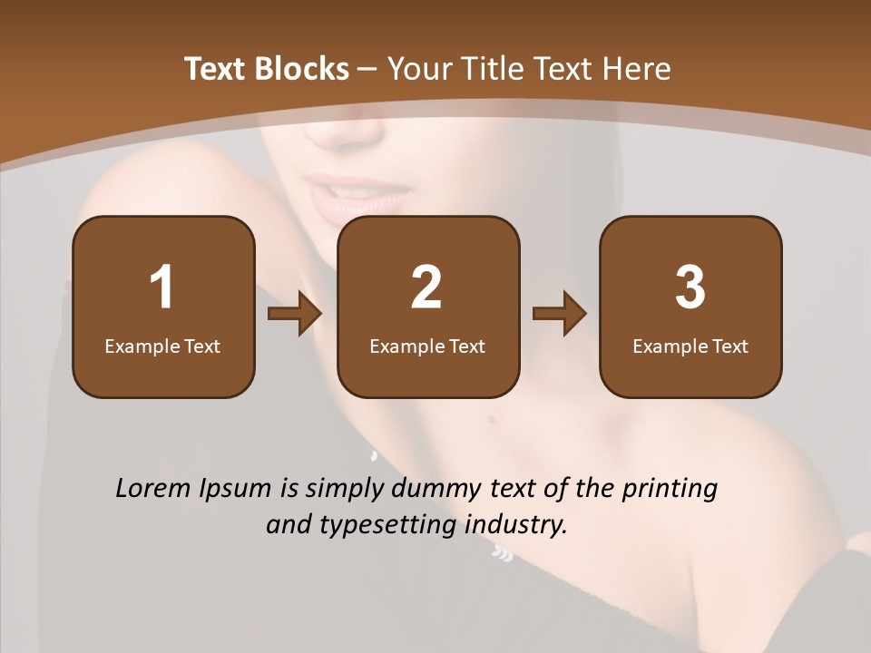 Elegance Lady Face PowerPoint Template