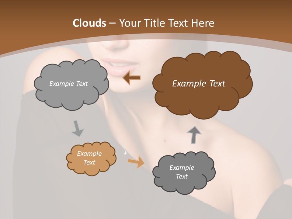 Elegance Lady Face PowerPoint Template