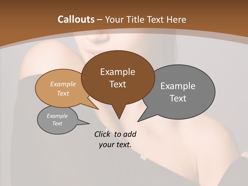 Elegance Lady Face PowerPoint Template