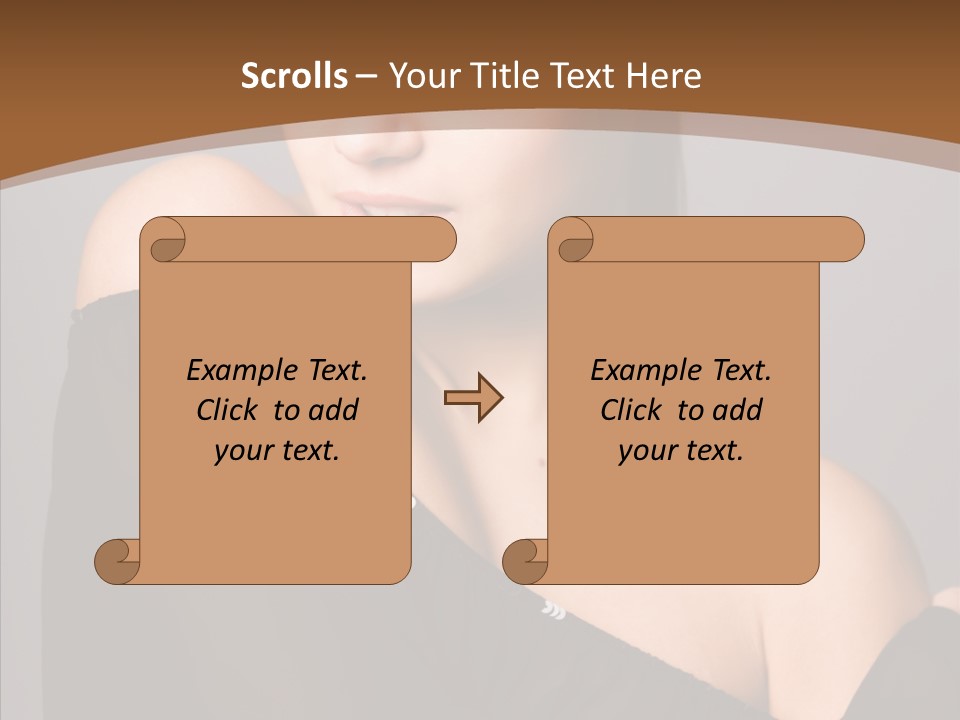 Elegance Lady Face PowerPoint Template