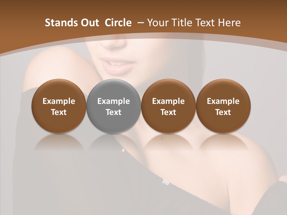Elegance Lady Face PowerPoint Template