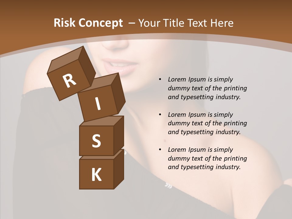 Elegance Lady Face PowerPoint Template