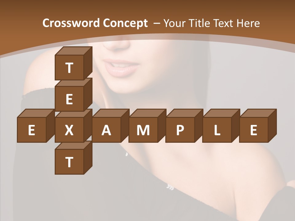 Elegance Lady Face PowerPoint Template