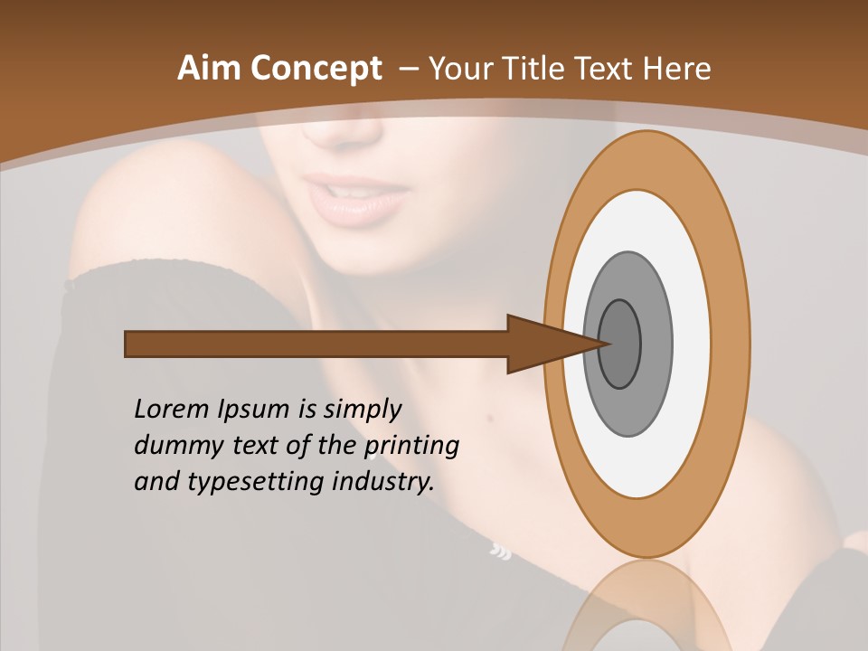 Elegance Lady Face PowerPoint Template