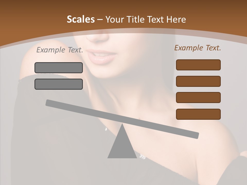Elegance Lady Face PowerPoint Template