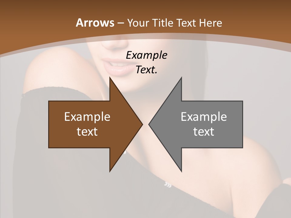 Elegance Lady Face PowerPoint Template