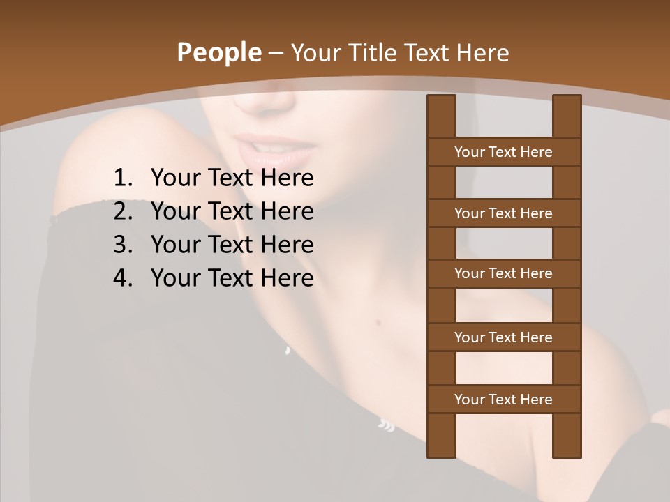 Elegance Lady Face PowerPoint Template