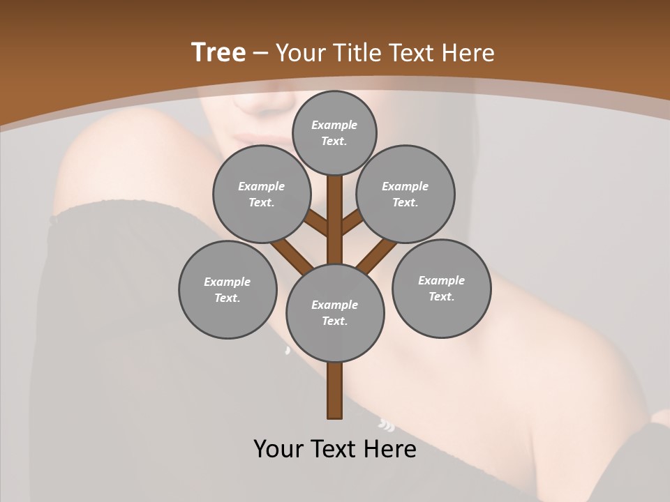 Elegance Lady Face PowerPoint Template