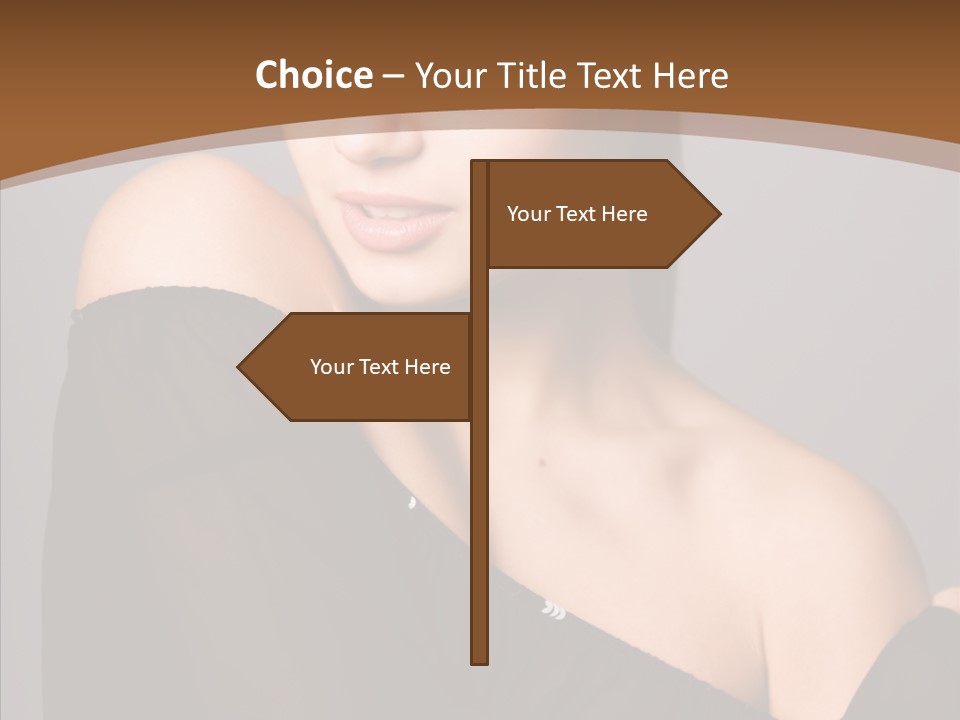 Elegance Lady Face PowerPoint Template