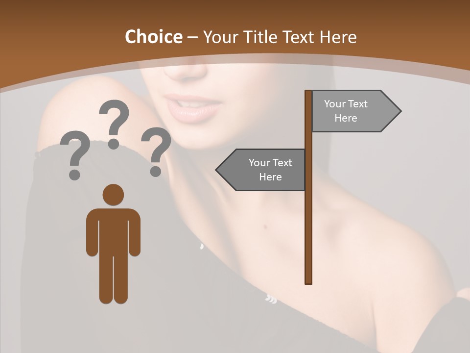 Elegance Lady Face PowerPoint Template