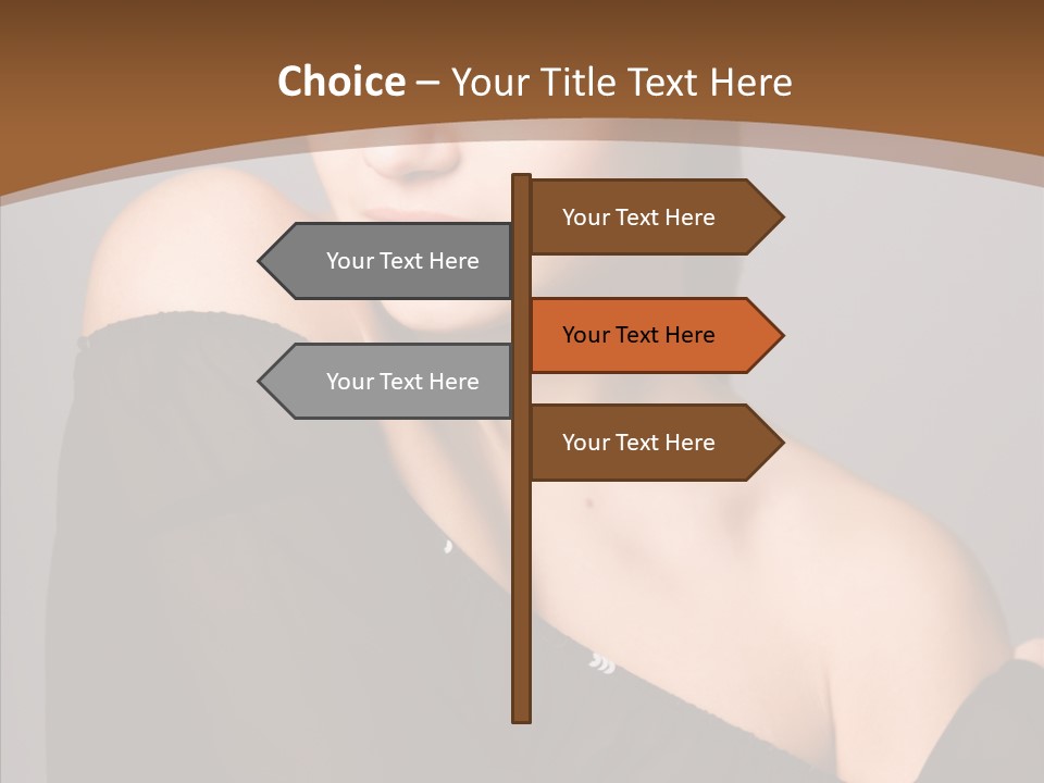 Elegance Lady Face PowerPoint Template