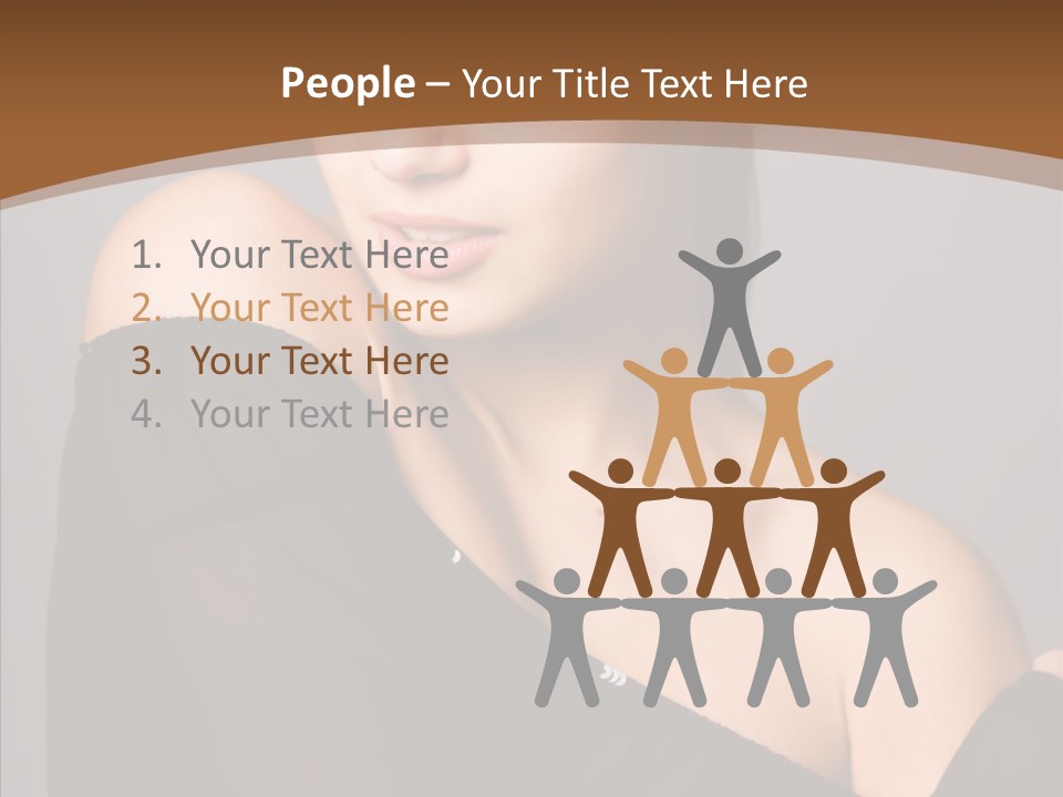 Elegance Lady Face PowerPoint Template