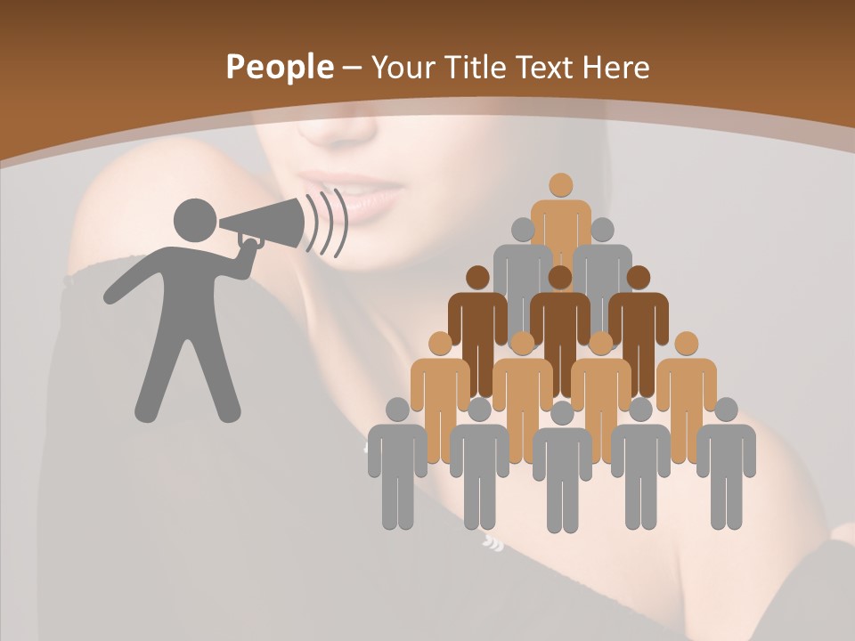 Elegance Lady Face PowerPoint Template