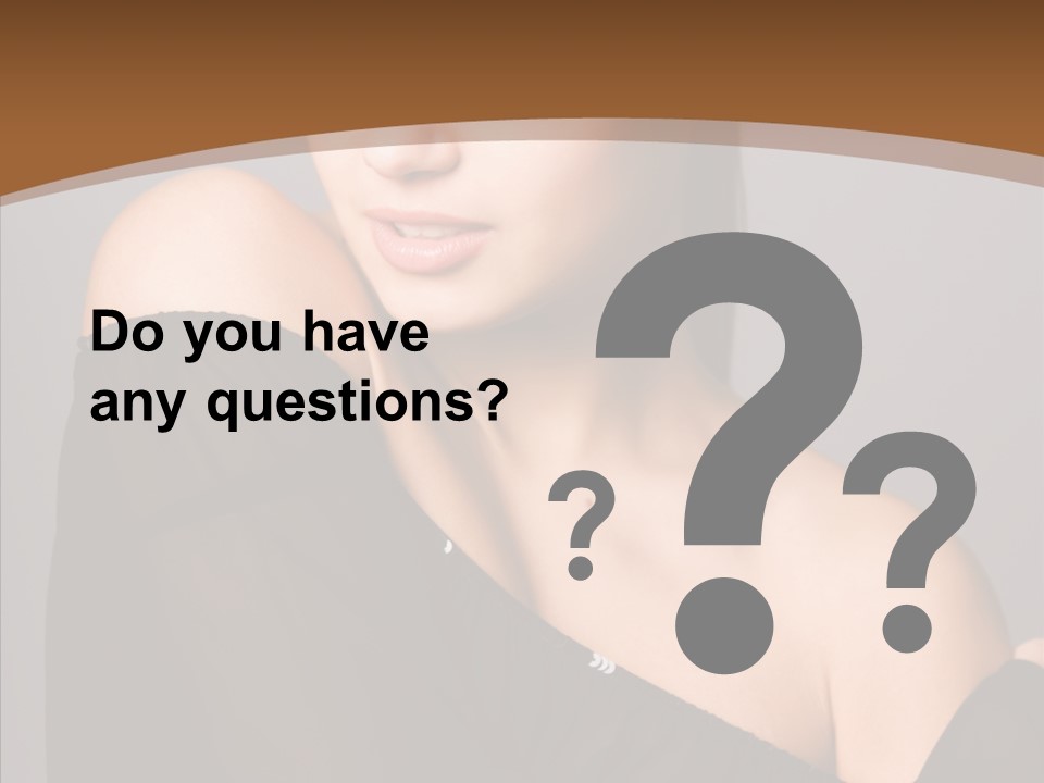 Elegance Lady Face PowerPoint Template