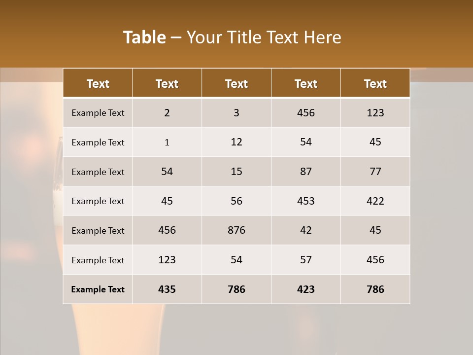 Counter Brew Ale PowerPoint Template